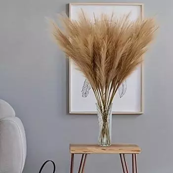 1 шт., украшение из поддельных перьев пампасов, 3 секции в 1, украшение из пампасной травы, поддельная трава из пампасов 110cm