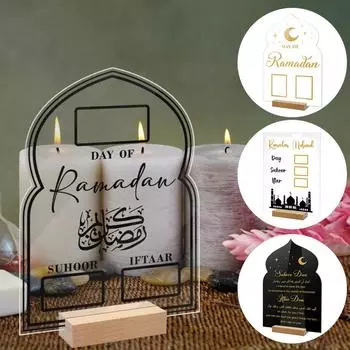 1 шт. Украшение номерного знака стола с деревянными подставками, печатными буквами, акриловым знаком, глянцевыми арочными знаками нерегулярной формы