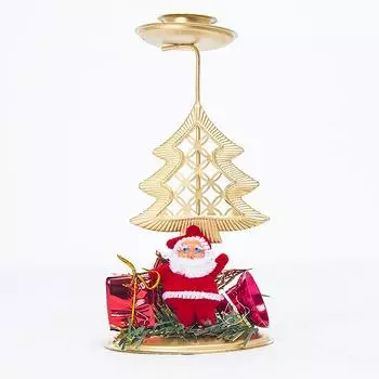 1 шт. украшение рабочего стола Рождественская свеча орнамент фон подсвечник Рождественский железный подсвечник