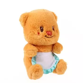 1 шт., украшение своими руками, кукла кавайи, плюшевый медведь, плюшевая игрушка, фартук в виде коричневого медведя, праздничный медведь для детей, подарок на день рождения