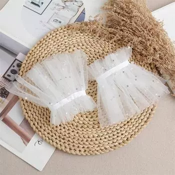 1 шт. украшения для ногтей для нейл-арта кружевные поддельные плиссированные манжеты маникюрные реквизиты для фотосъемки поддельные рукава аксессуары для ногтей принадлежности