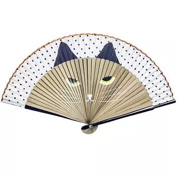 1 шт. украшения, китайский мультфильм, популярные, милые, модные, веера с котом, для девочек, портативные, крутые