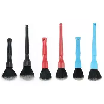 1 шт. Ультрамягкая щетка для чистки автомобиля, супермягкая щетка для чистки салона автомобиля, синтетическая щетина кабана для чистки кожаных сидений автомобиля