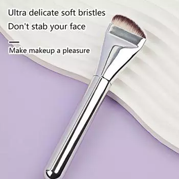 1 шт. ультратонкая кисть для тональной основы, мягкая щетина, тонкая кисть для контурирования лица, плоская кисть для контурирования, растушевка тональной основы, кремовые кисти для макияжа