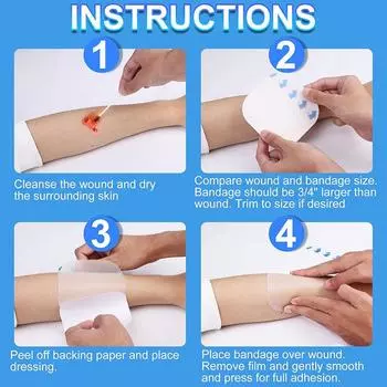 1 шт. ультратонкие гидроколлоидные повязки, повязки на раны, клейкие дышащие водонепроницаемые прозрачные подушечки, способствующие заживлению ран 5x5cm