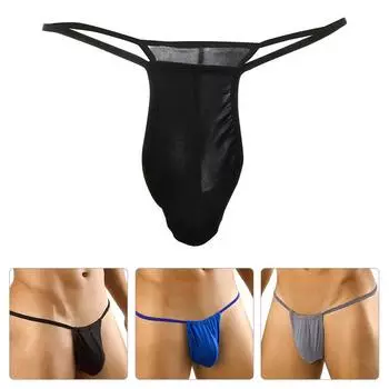 1 шт., ультратонкое нижнее белье с Т-образной спинкой, стринги с низкой талией, сетчатые стринги, сексуальные дышащие мужские трусы M