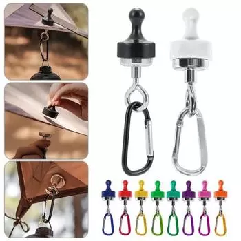 1 шт., уличные фонари для кемпинга, магнитный крючок, подвесной крючок с пряжкой, навес для палатки, карабин, магнитная вешалка, аксессуары для навеса для кемпинга фиолетовый