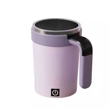 1 шт. Умная кружка для перемешивания с магнитом и измерением температуры, электрическая портативная кофейная кружка, идеально подходит в качестве праздничного подарка.