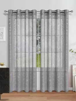 1 шт. Уникальные полузатемняющие экраны для окон с серебряным крестом для спальни и гостиной 100X130cm&Grommet Top жёлтый