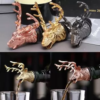 1 шт., уникальный инструмент для винной пробки с головой оленя золотой