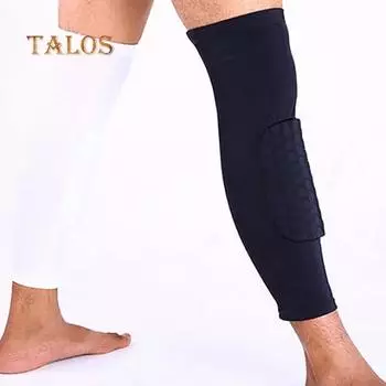 1 шт. унисекс сотовый накладка противоскользящая спортивная ударопрочная защита для ног на колено с длинным рукавом охрана здоровья M чёрный