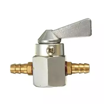 1 шт. УНИВЕРСАЛЬНЫЙ 6-ММ МОТОЦИКЛЕТНЫЙ МОТОЦИКЛЕТНЫЙ ВНЕШНИЙ ВИД квадроцикла переключатель подачи топлива для мотоцикла - серебристый