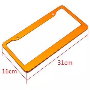 1 шт. Универсальная американская автомобильная алюминиевая рамка номерного знака Крышка автомобильного аксессуара чёрный