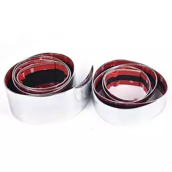 1 шт. универсальная автомобильная дверь, бампер, декоративная накладка, серебристая хромированная полоса 3CM