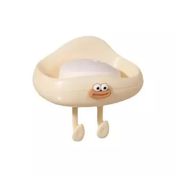 1 шт. Универсальная мыльница без пробивания отверстий, многоцелевая настенная мыльница, милая облачная, с дренажем, полка для хранения, принадлежность для ванной комнаты