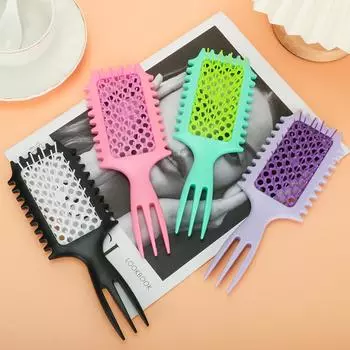 1 шт. Универсальная расческа для укладки волос - мягкая губка, прочная, подходит для всех типов волос как для влажных, так и для сухих волос