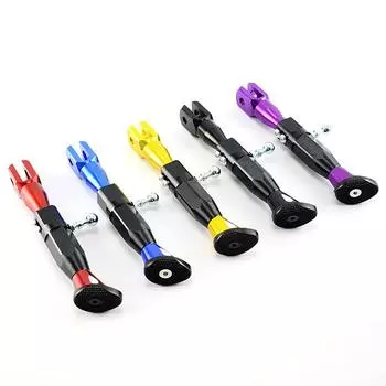 1 шт. Универсальная регулируемая подставка для мотоцикла, боковая опора, алюминиевый сплав, аксессуары для мотоциклов