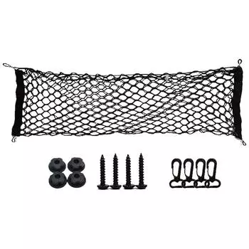 1 шт. Универсальная сетка для хранения в багажнике автомобиля, двухслойная сетчатая гибкая износостойкая сумка для хранения A