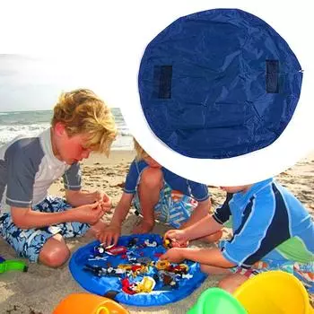 1 шт. Универсальная сумка для хранения игрушек, большая домашняя водонепроницаемая сумка для игрушечного коврика, большая вместительная сумка для хранения на открытом воздухе S розовый