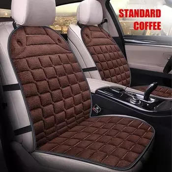 1 шт. универсальная теплая автомобильная подушка, чехол для сиденья автомобиля, подушка для переднего ряда сидений, комплект из кашемира, защита автомобиля зимой