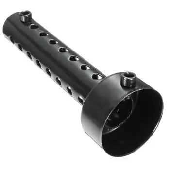 1 шт. Универсальная выхлопная труба черного мотоцикла 48 мм