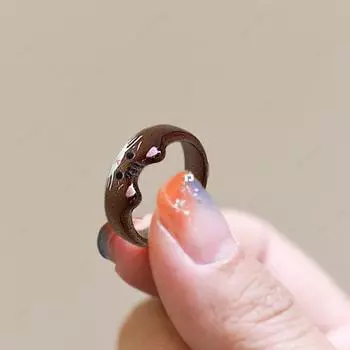1 шт. Универсальное кольцо с милыми кошками, девочкой, сердечком, мультяшным кошкой, простое, персонализированное, креативное, новое, много стилей
