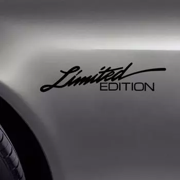 1 шт. Универсальные автомобильные наклейки ОГРАНИЧЕННОГО ТИРА, наклейки для декора окон автомобиля, эмблема кузова автомобиля, аксессуары для внешнего стайлинга автомобиля чёрный
