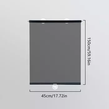 1 шт., универсальные ПЭТ-присоски, рулонные шторы, солнцезащитный козырек, оконная пленка, занавеска для офиса, выдвижной автомобиль 45x150cm