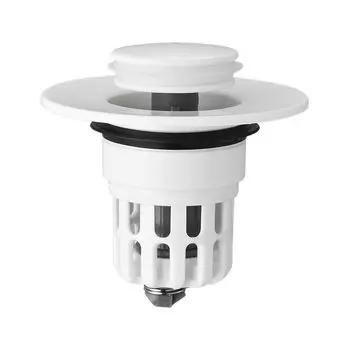 1 шт. Универсальные сливные аксессуары Bounce Заглушка для раковины Напольный слив Протекающий пластиковый сердечник Нажимной тип Инструмент для мытья Bounce Фильтр Кухня 1PCS