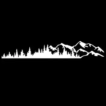 1 шт. универсальные виниловые деревья горный лес графические наклейки эмблема автомобиля графическая эмблема наклейка тело чёрный