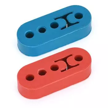 1 шт., универсальный 4 отверстия, глушитель, изоляционная вешалка, автомобильный кронштейн для крепления выхлопной трубы, вешалка для VW 1,8 1,9 2,0 TDI синий