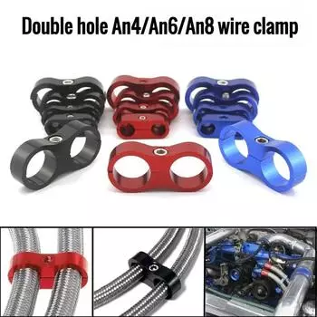 1 шт. Универсальный AN4 AN6 AN8 заготовка масло топливо вода шланг трубка сепаратор разделительный зажим алюминиевый линейный сепаратор JR-SLJN01