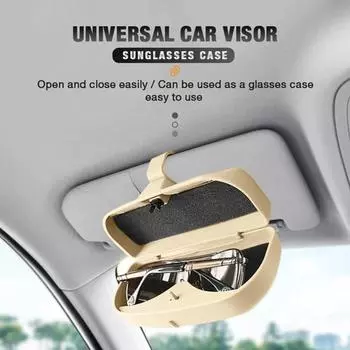 1 шт. универсальный автомобильный солнцезащитный козырек, чехол для солнцезащитных очков, клетка для очков, коробка для хранения