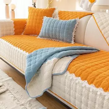 1 шт. Универсальный чехол для дивана, нескользящая ткань для гостиной, одеяло для дивана, пылезащитная и износостойкая ткань для сидения 70x70
