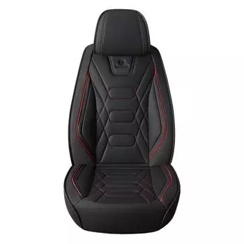 1 шт. Универсальный чехол на переднее сиденье из ПУ кожи, прочный и дышащий, водонепроницаемый защитный чехол, чехол для автомобильного сиденья 1PC