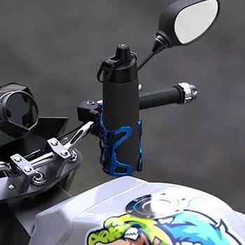 1 шт., универсальный держатель для напитков для мотоцикла, держатель для бутылки с водой, аксессуары для модификации велосипеда чёрный