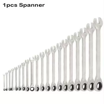 1 шт. универсальный гаечный ключ с трещоткой, портативный комбинированный гаечный ключ из хром-ванадиевой стали 6 mm серебряный