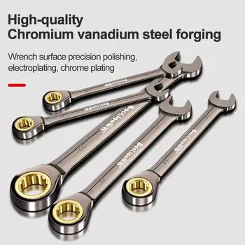 1 шт. Универсальный гаечный ключ Torx с регулируемым крутящим моментом 6-32 мм, гаечный ключ с храповым механизмом для ремонта велосипеда, мотоцикла, автомобиля, механический инструмент