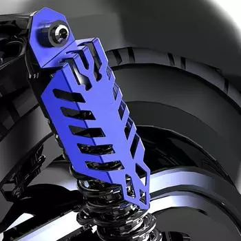 1 шт. Универсальный мотоциклетный модифицированный мотоциклетный амортизатор, передняя и задняя вилка, декоративная алюминиевая антивибрационная защита чёрный