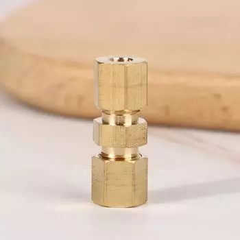 1 шт. Универсальный разъем тормозной магистрали для тормозной магистрали без развальцовки 4,76 мм 3/16 Фитинги для разъема тормозной магистрали Детали тормозной системы золотой