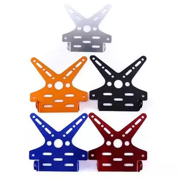 1 шт. Универсальный регулируемый держатель номерного знака мотоцикла, кронштейн для крепления регистрационного номерного знака, крышка из алюминиевого сплава