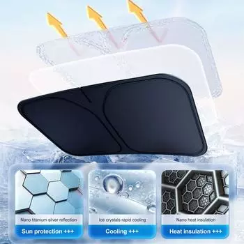 1 шт. Универсальный солнцезащитный козырек на лобовое стекло автомобиля, складной солнцезащитный козырек на лобовое стекло, защита от ультрафиолета, солнцезащитный козырек на окно, аксессуары для экстерьера автомобиля белый