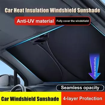 1 шт. Универсальный солнцезащитный козырек на лобовое стекло автомобиля, складной солнцезащитный козырек на лобовое стекло, защита от ультрафиолета, солнцезащитный козырек на окно, аксессуары для экстерьера автомобиля