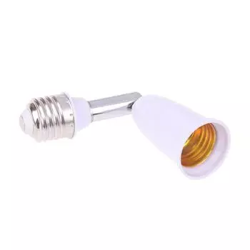 1 шт. Универсальный удлинитель держателя E27 - E27 для гнезда E27, регулируемый переходник с E27 на E27 для удлинителя винтовой лампы белый