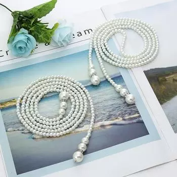 1 шт./упак. Европа и США, простая атмосфера, двухслойное, темпераментное, супер длинное ожерелье 1pc/bag