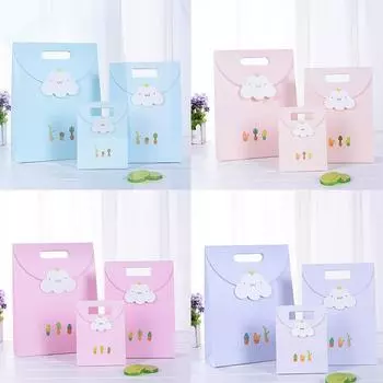 1 шт. упаковка мультфильм упаковка вечеринка сувенир переворачивающийся конфеты шоколад сумочка праздничные принадлежности 13 * 17 * 6CM розовый