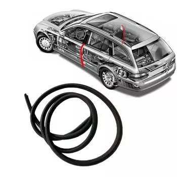 1 шт., уплотнитель для кромки двери автомобиля, резиновый уплотнитель, защита от шума и ветра, передняя универсальная автомобильная декоративная полоса чёрный