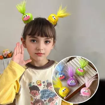 1 шт., уродливая кукольная заколка для волос в форме сердца для девочек, аксессуары для волос, супер милая заколка для волос в форме утконоса, причудливая плюшевая допаминовая, новая, разноцветная