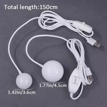 1 шт. Usb 5 В мини светодиодный ночник для общежития портативный магнит 2 Вт 5 Вт светодиодный настенный светильник для спальни для кемпинга на открытом воздухе аварийная лампа 2W жёлтый