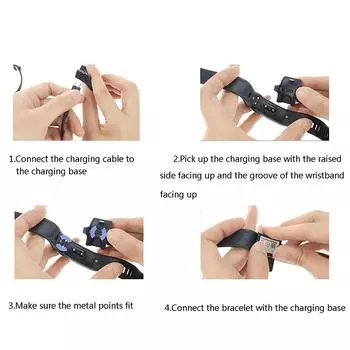 1 шт. USB-кабель для зарядки, браслет, часы, док-станция, подставка для часов, аксессуары